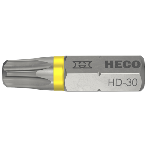 Schroefbit Heco-Drive - HD30 (T30) 25MM 1/4" GEEL