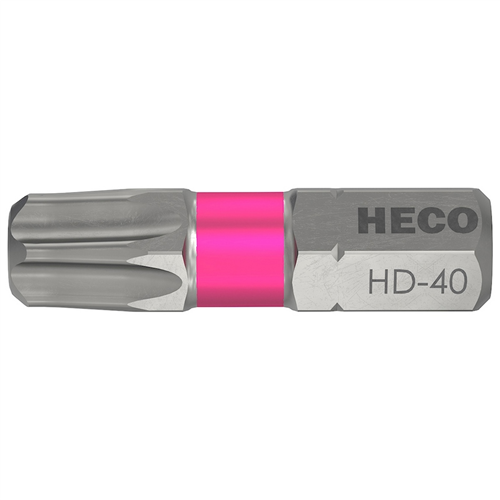 Schroefbit Heco-Drive - HD40 (T40) 25MM 1/4" ROZE
