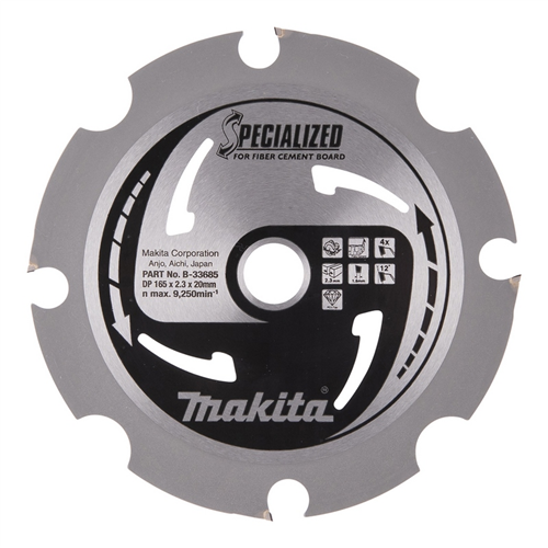 Cirkelzaagblad Hm Makita - 165X2.3X20MM 4T FTG / PCD