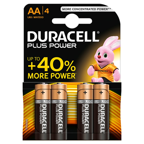 Batterijen Penlite Duracell Ultra Power - AA LR06 1.5V  à 4 STUKS