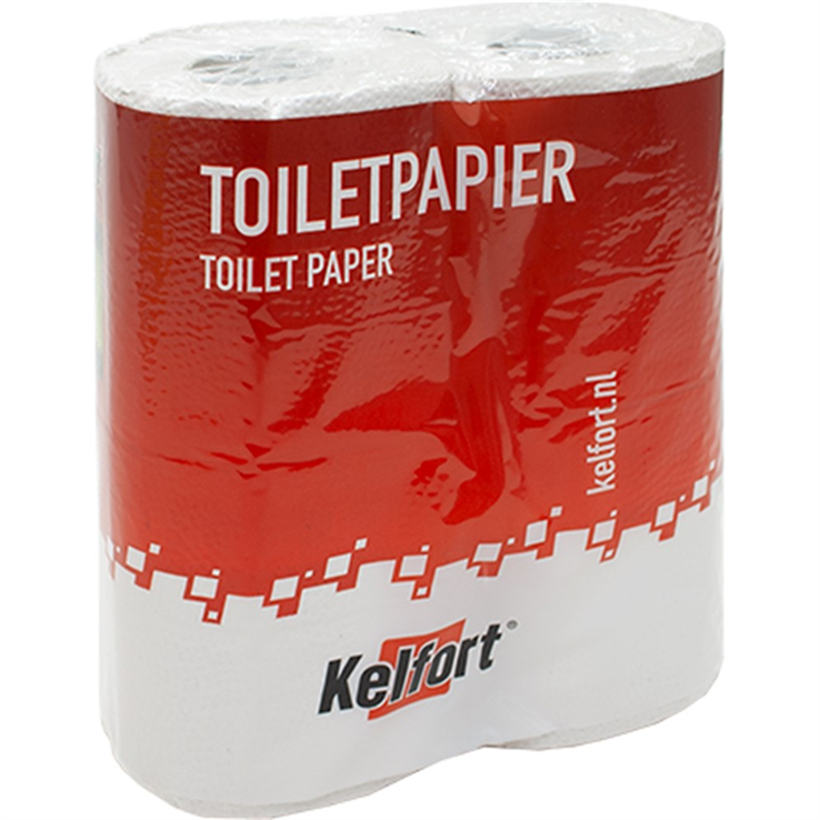 toiletpapierrol 2-laags kelfort
