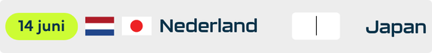 Nederland - Japan
