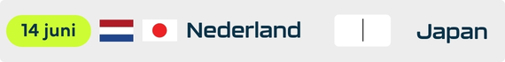 Nederland - Japan