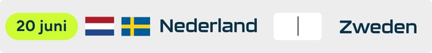 Nederland - Zweden