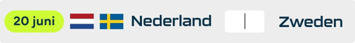 Nederland - Zweden