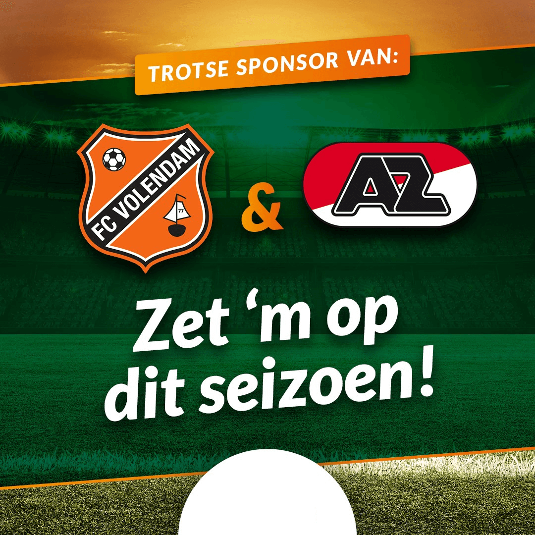 Sponsoring van FC Volendam en AZ