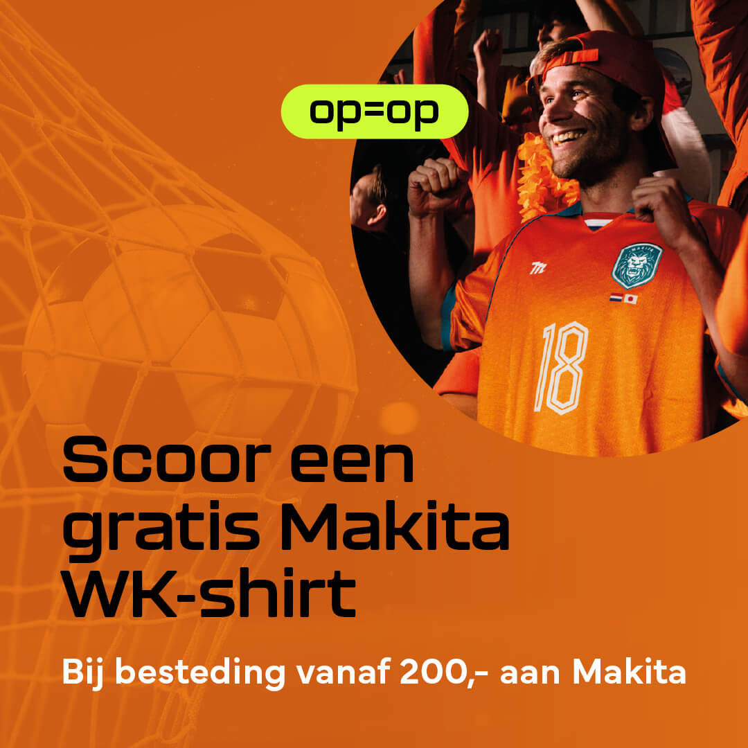 Scoor een gratis Makita WK-shirt