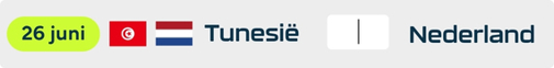 Tunesië - Nederland
