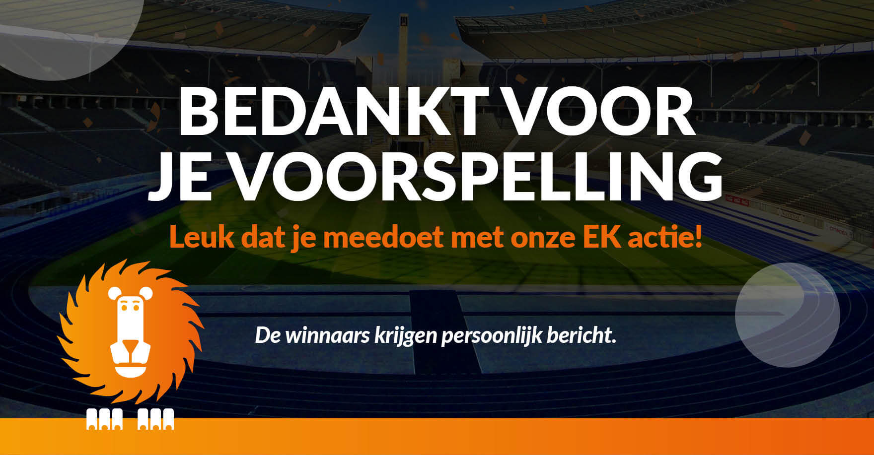 Bedankt voor je voorspelling