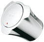 kraanknop chroom warm/koud grohe-3 kraanknop chroom warm/koud grohe-3