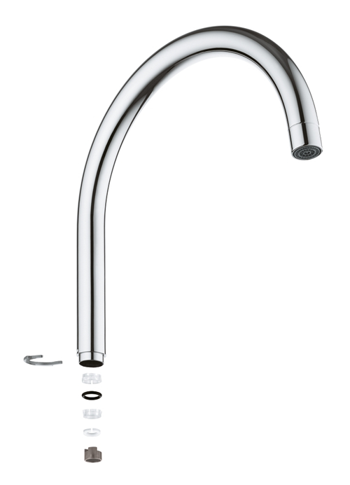 Bovenuitloop Draaibaar Chroom Grohe - 130MM Bovenuitloop Draaibaar Chroom Grohe - 130MM