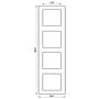afdekraam 4-voudig jung-4 afdekraam 4-voudig jung-4
