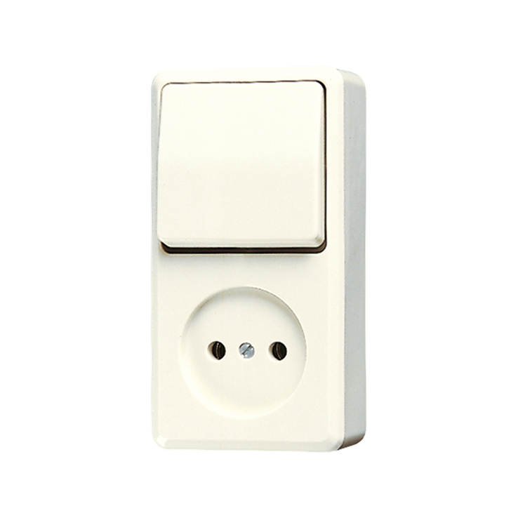 contactdoos+schakel wissel opbouw jung contactdoos+schakel wissel opbouw jung