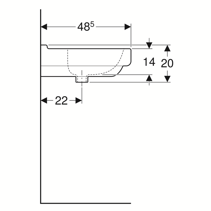 wastafel keramisch geberit wastafel keramisch geberit