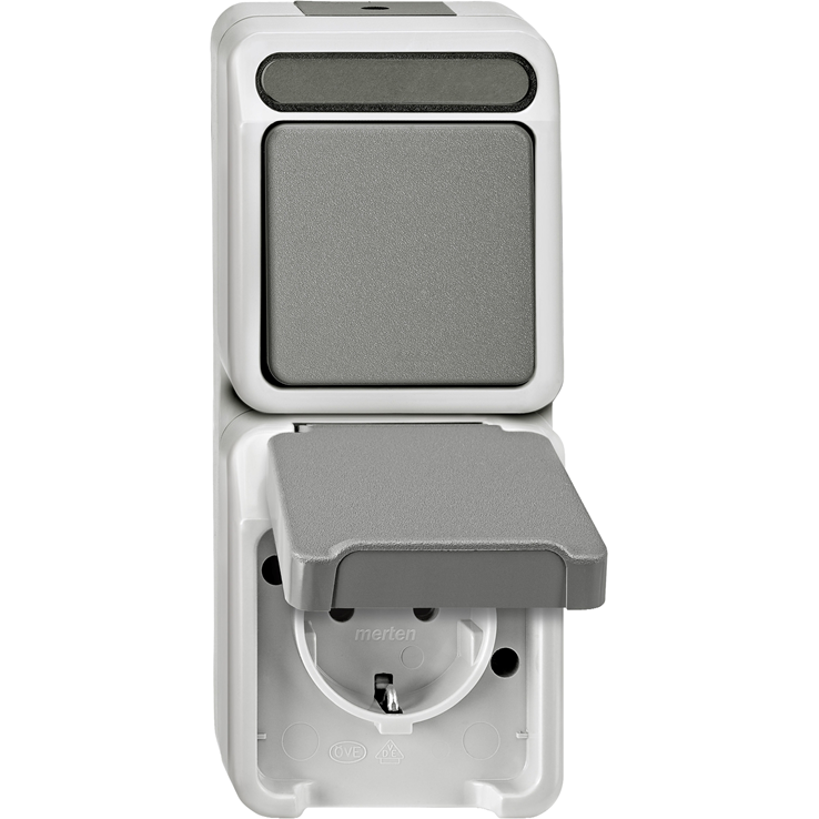contactdoos+schakel wissel opbouw aqua. contactdoos+schakel wissel opbouw aqua.