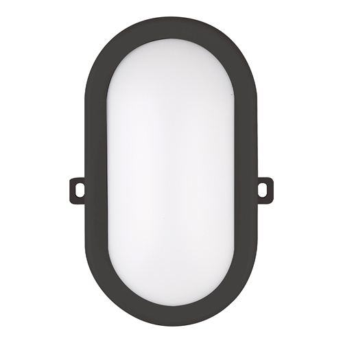 Bull Eye Lamp Led Pvc Zwart Bailey - BULKHEAD  6W / 420Lm IP54 Bull Eye Lamp Led Pvc Zwart Bailey - BULKHEAD  6W / 420Lm IP54