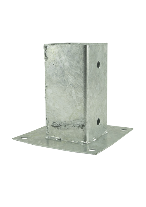 Paalhouder Op Plaat Thvz -  71X 71X150MM Paalhouder Op Plaat Thvz -  71X 71X150MM