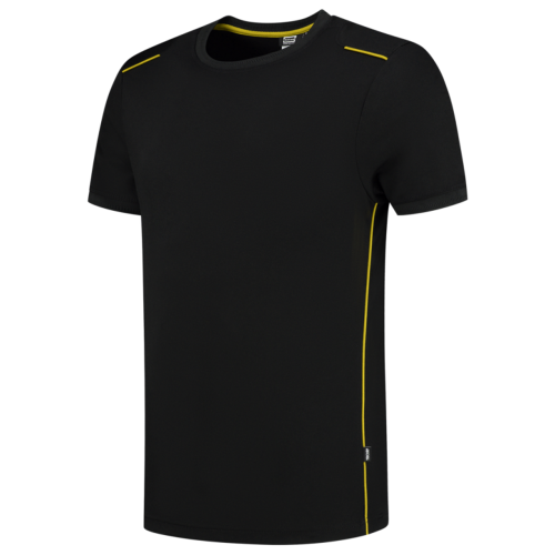 T-Shirt Bicolor Accent Tricorp - 102703 ZWART/GEEL 4XL T-Shirt Bicolor Accent Tricorp - 102703 ZWART/GEEL 4XL