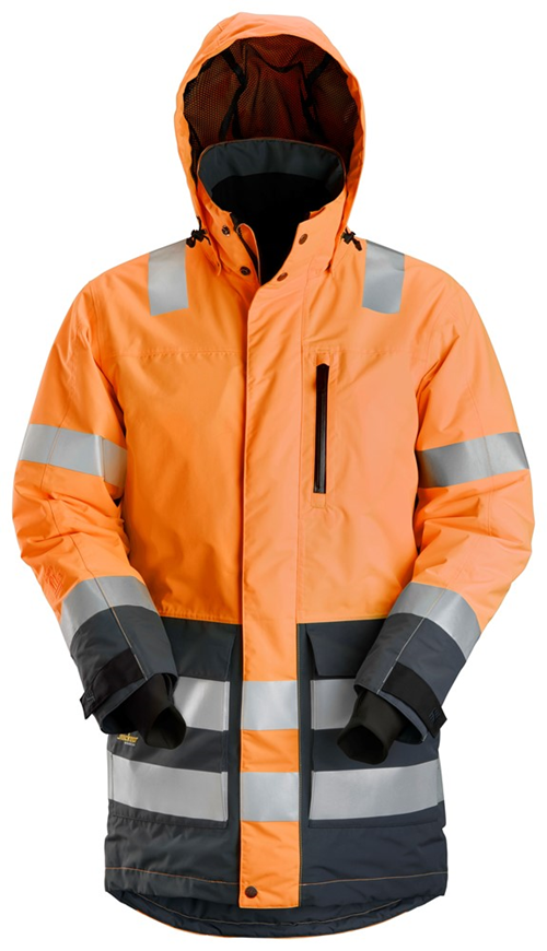 Parka Isolerend Allroundwork Snickers - 1830 ORANJE/STAALGRIJS S Parka Isolerend Allroundwork Snickers - 1830 ORANJE/STAALGRIJS S