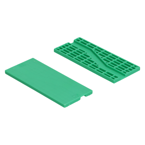 Beglazingsblokjes Tunnel Kunststof Kowo - 44X5X100MM GROEN Beglazingsblokjes Tunnel Kunststof Kowo - 44X5X100MM GROEN