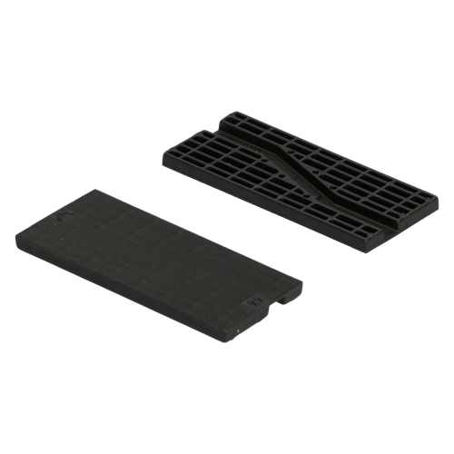 Beglazingsblokjes Tunnel Kunststof Kowo - 44X6X100MM ZWART Beglazingsblokjes Tunnel Kunststof Kowo - 44X6X100MM ZWART