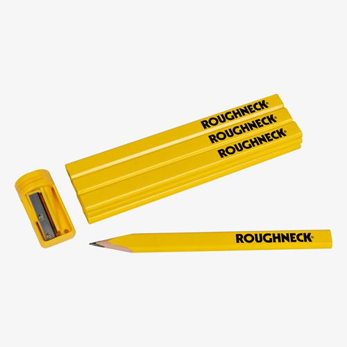 Timmermanspotlood Plat Roughneck - 10 PACK GEEL 175MM Timmermanspotlood Plat Roughneck - 10 PACK GEEL 175MM