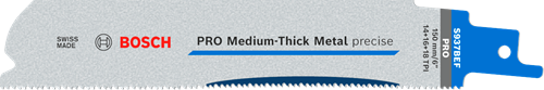 Reciprozaagblad Bosch Endurance H. Metal - S937BEF 150X1.1MM SET à 5 ST Reciprozaagblad Bosch Endurance H. Metal - S937BEF 150X1.1MM SET à 5 ST