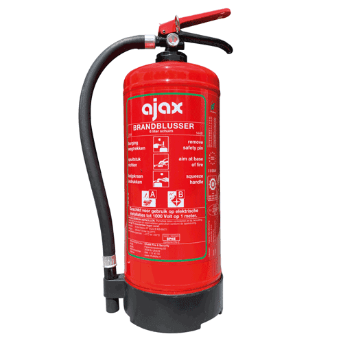 Brandblusser Sproeischuim Ajax - SP6EN 6L Brandblusser Sproeischuim Ajax - SP6EN 6L