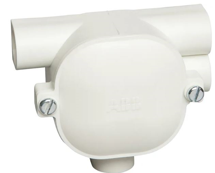 lasdoos top-T-doos dubbel pvc abb lasdoos top-T-doos dubbel pvc abb