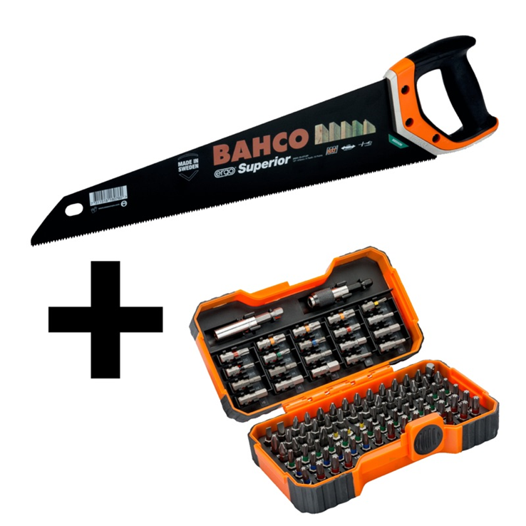 actieset handzaag + bitset bahco actieset handzaag + bitset bahco