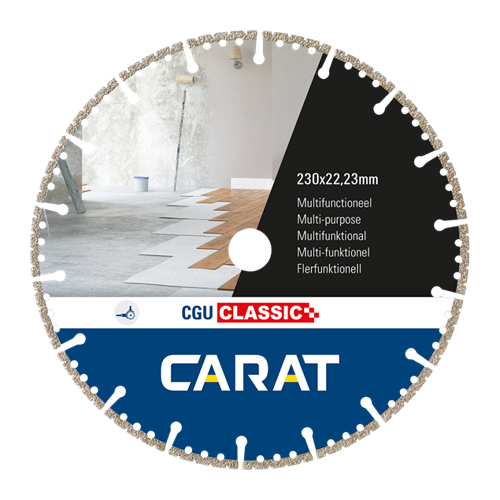 Diamantzaagblad Droog Carat Classic - CGU 230X22.23MM Diamantzaagblad Droog Carat Classic - CGU 230X22.23MM