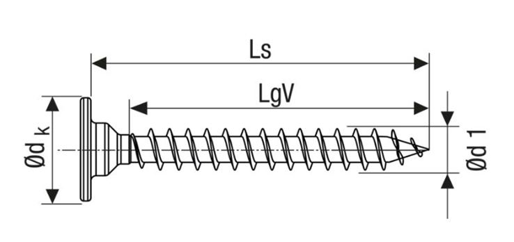 achterwandschroef zwart spax achterwandschroef zwart spax