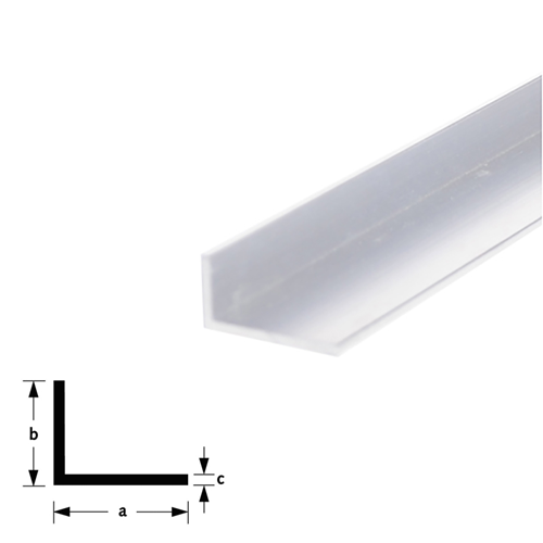 Hoekprofiel Aluminium Brute - 25X50X3.0MM 3M Hoekprofiel Aluminium Brute - 25X50X3.0MM 3M