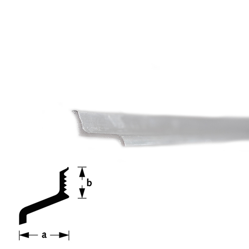 Lekdorpelprofiel Aluminium Brute - 25X18MM 2.5M Lekdorpelprofiel Aluminium Brute - 25X18MM 2.5M