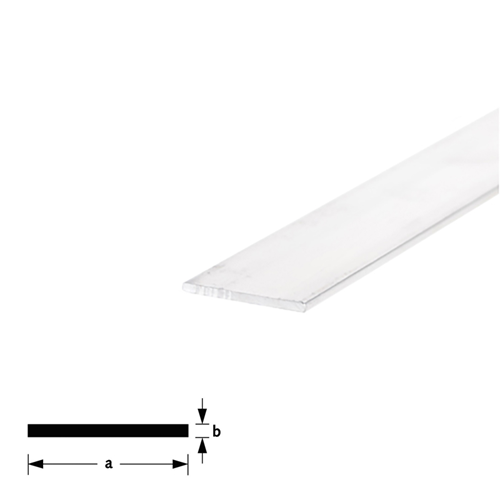 Platprofiel Aluminium Brute - 15X2.0MM 3M Platprofiel Aluminium Brute - 15X2.0MM 3M