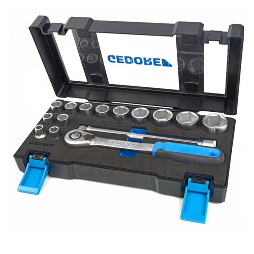 Dopsleutelset Zeskant Gedore - 19 DMU-20 15-DELIG 1/2'' Dopsleutelset Zeskant Gedore - 19 DMU-20 15-DELIG 1/2''