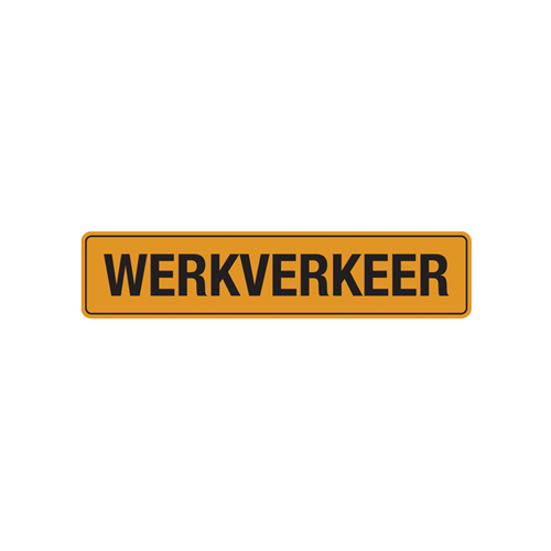 Werkverkeer Sticker Vinyl - 300X 60MM GEEL/ZWART Werkverkeer Sticker Vinyl - 300X 60MM GEEL/ZWART