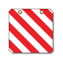 gevarenbord aluminium rood/wit gevarenbord aluminium rood/wit