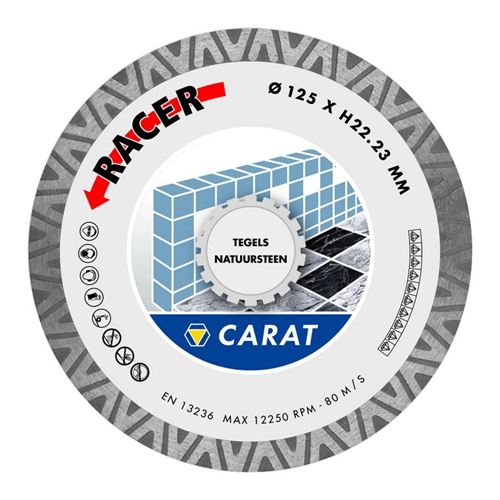 Diamantzaagblad Droog Carat Master - CDB RACER 115X22.23MM Diamantzaagblad Droog Carat Master - CDB RACER 115X22.23MM