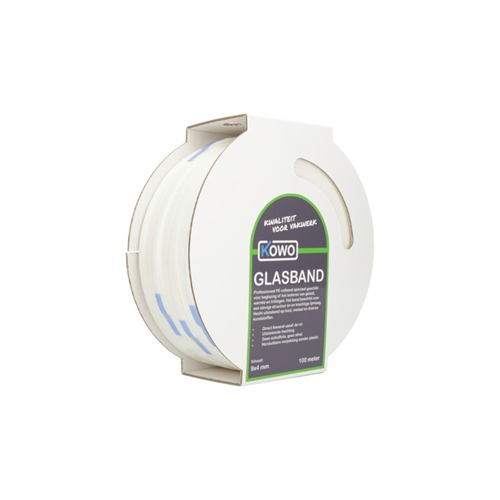 Glasband Pe Kowo - 9X4MM 100M WIT Glasband Pe Kowo - 9X4MM 100M WIT
