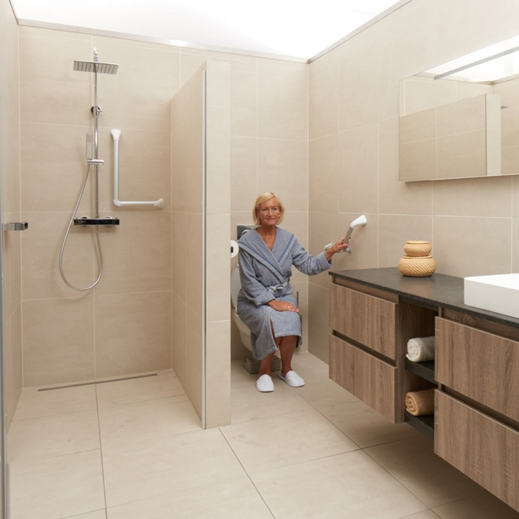 wandbeugel wit/aluminium secucare wandbeugel wit/aluminium secucare