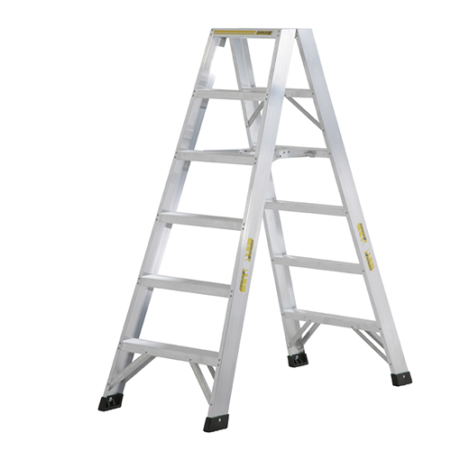 Dubbele Trap Aluminium Ongecoat Dirks - DOD 2X 8 TREDEN Dubbele Trap Aluminium Ongecoat Dirks - DOD 2X 8 TREDEN