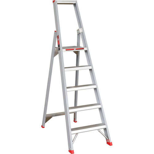 Plateautrap Aluminium Ongecoat Kelfort - ROLLO 1X 5 TREDEN Plateautrap Aluminium Ongecoat Kelfort - ROLLO 1X 5 TREDEN