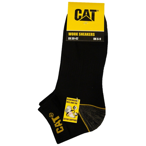 Sneakersokken Cat Workwear - ZWART MT 39-42 SET à 3 PAAR Sneakersokken Cat Workwear - ZWART MT 39-42 SET à 3 PAAR