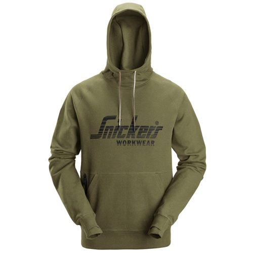 Sweatshirt Logo Hoodie Snickers - 2894 KHAKI GROEN XS Sweatshirt Logo Hoodie Snickers - 2894 KHAKI GROEN XS