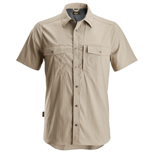 Shirt Korte Mouwen Litework Snickers - 8520 KHAKI XXL Shirt Korte Mouwen Litework Snickers - 8520 KHAKI XXL