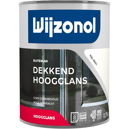 Buitenverf Hoogglans Crème Wit - 9001  750ML RAL 9001 Buitenverf Hoogglans Crème Wit - 9001  750ML RAL 9001