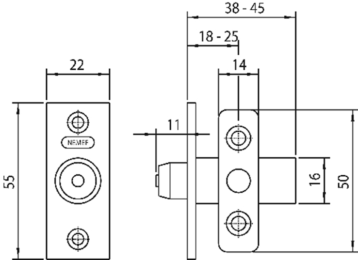 insteekgrendel aluminium f1 nemef insteekgrendel aluminium f1 nemef