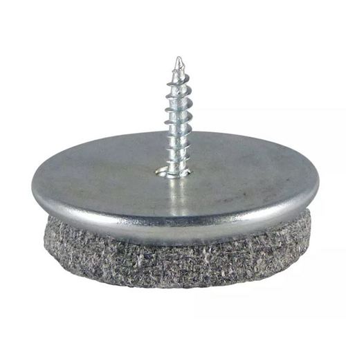 Glijnagel Vernikkeld Met Vilt - Ø28MM GRIJS Glijnagel Vernikkeld Met Vilt - Ø28MM GRIJS