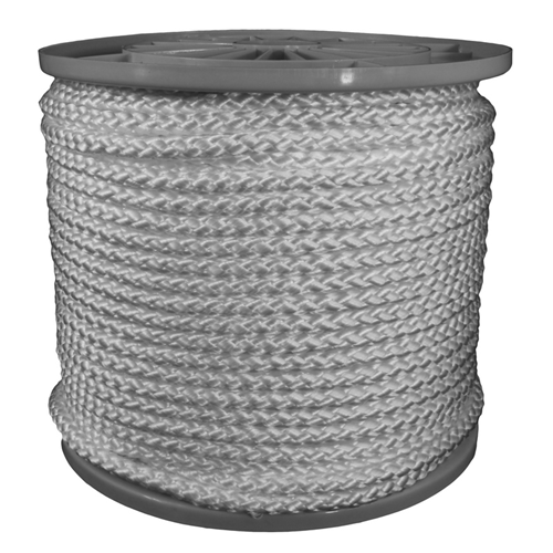 Koord Gevlochten Nylon - 10MM 100M WIT Koord Gevlochten Nylon - 10MM 100M WIT